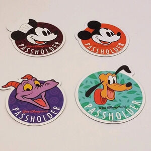 Walt Disney World Annual Passholder Magnets Figment Mickey Chef Mickey Pluto New